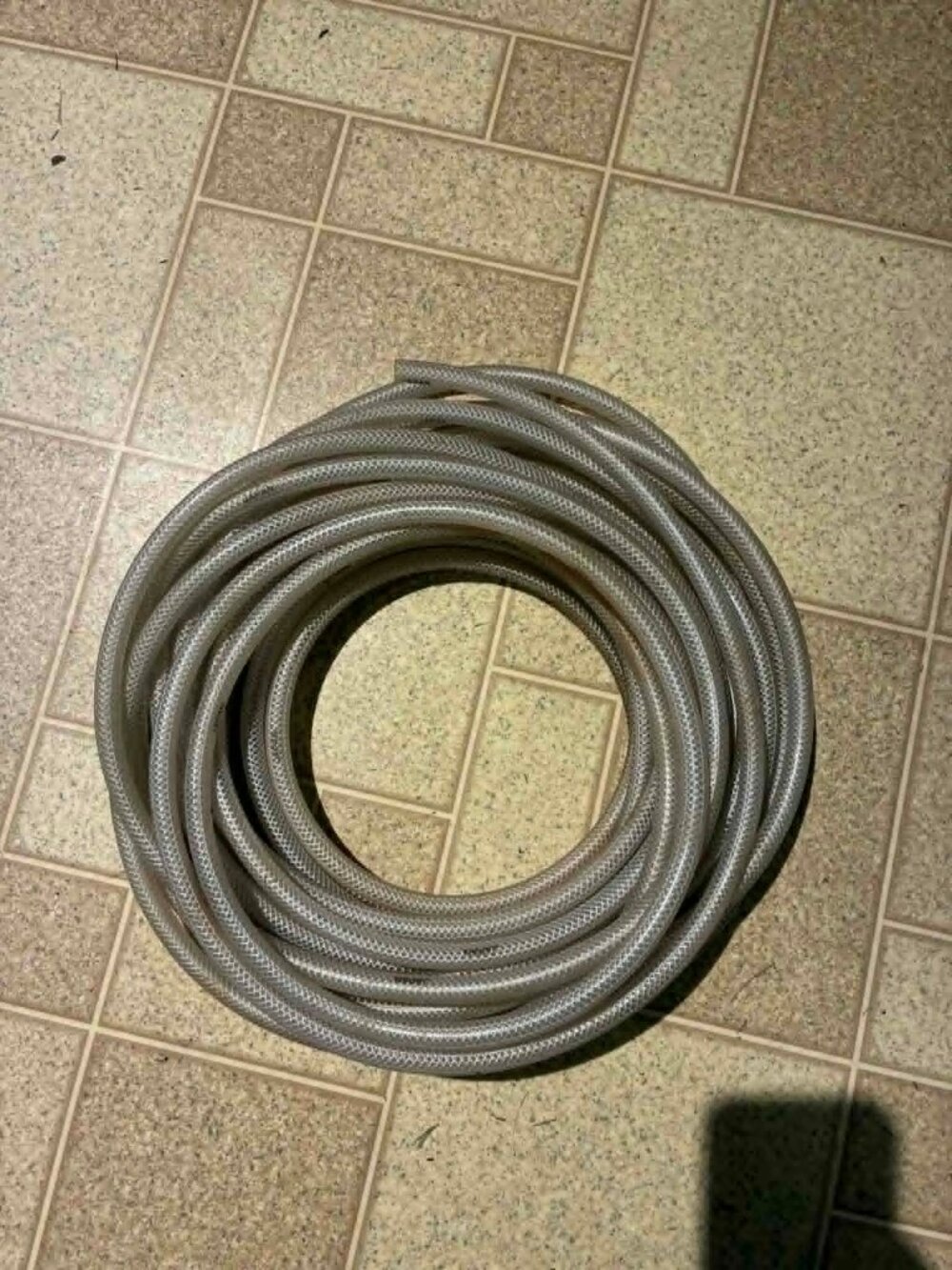 1/4" ID 40 Ft High Pressure Braided PVC Tubing clear Hose Braid Reinforced NEW